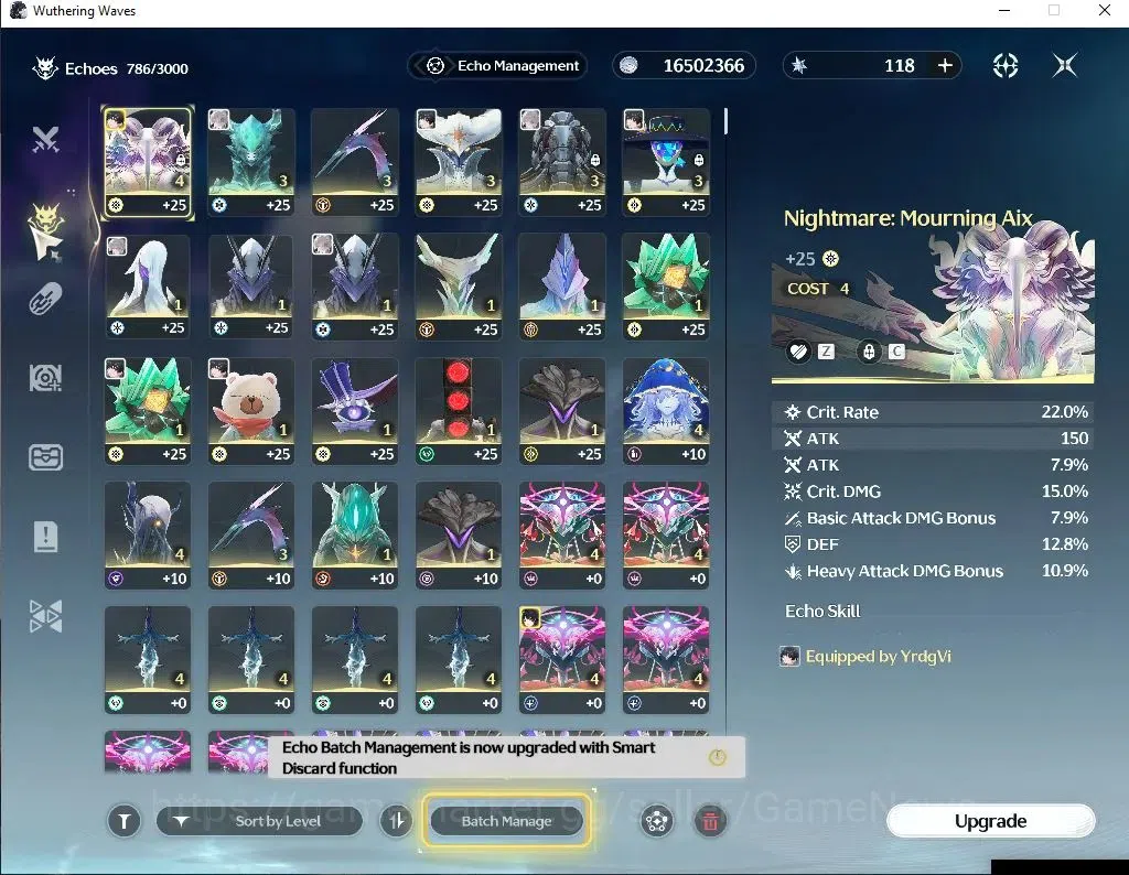 Wuthering Waves Accounts EU | UL 50 | 1 Limited | [Hiyuki R6+Sign] | Data B image 6