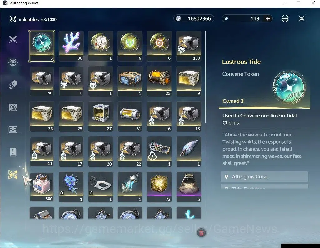 Wuthering Waves Accounts EU | UL 50 | 1 Limited | [Hiyuki R6+Sign] | Data B image 9