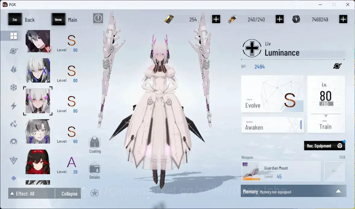 Punishing: Gray Raven Accounts ASIA | Lv84|[S Lucia CW+Sign,S Daemonissa+Sign,S E image 11