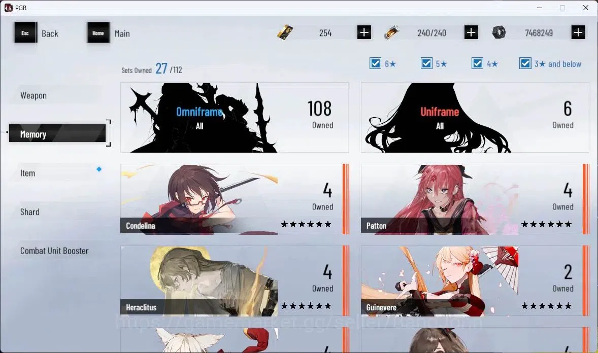 Punishing: Gray Raven Accounts ASIA | Lv84|[S Lucia CW+Sign,S Daemonissa+Sign,S E image 17