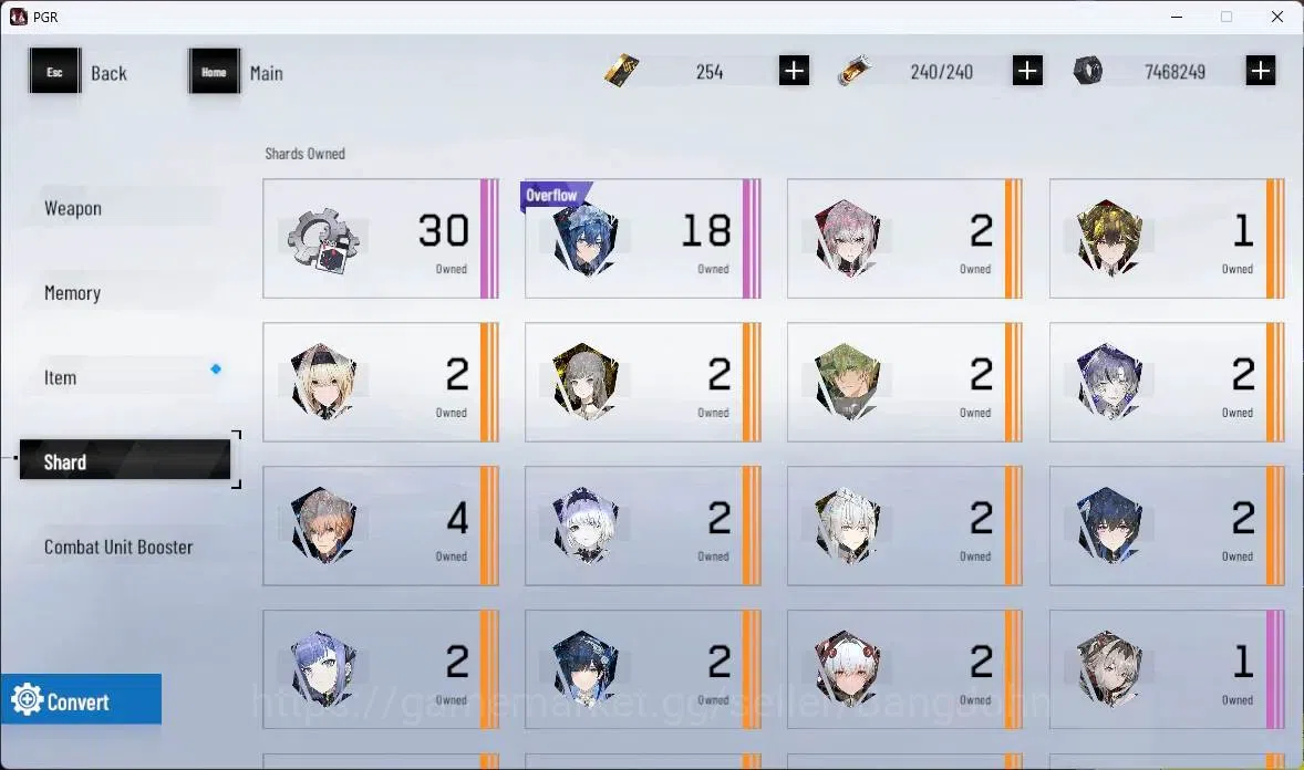 Punishing: Gray Raven Accounts ASIA | Lv84|[S Lucia CW+Sign,S Daemonissa+Sign,S E image 20