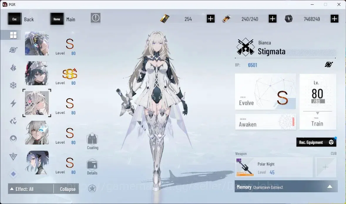 Punishing: Gray Raven Accounts ASIA | Lv84|[S Lucia CW+Sign,S Daemonissa+Sign,S E image 5
