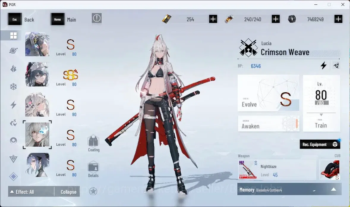 Punishing: Gray Raven Accounts ASIA | Lv84|[S Lucia CW+Sign,S Daemonissa+Sign,S E image 6