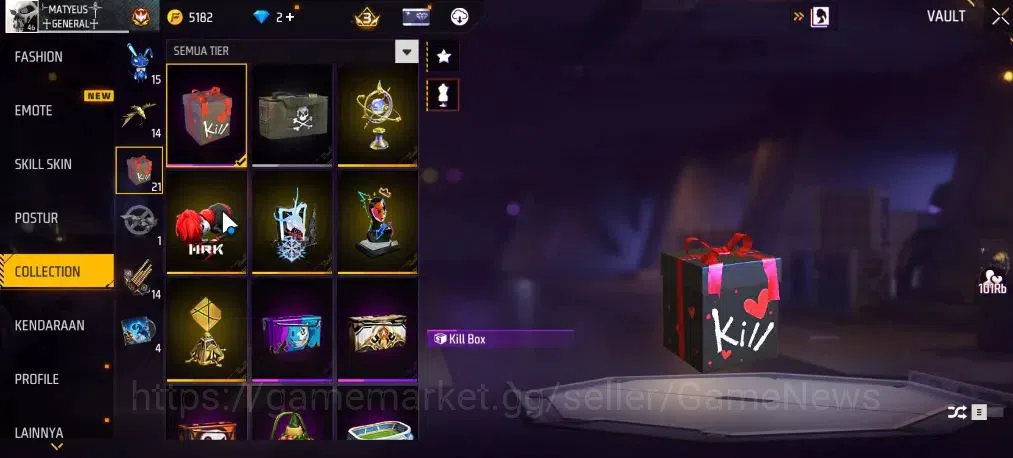Free Fire Accounts Indonesia|M1887 Sterling Conqueror Lv5+Hand Of Hop image 11