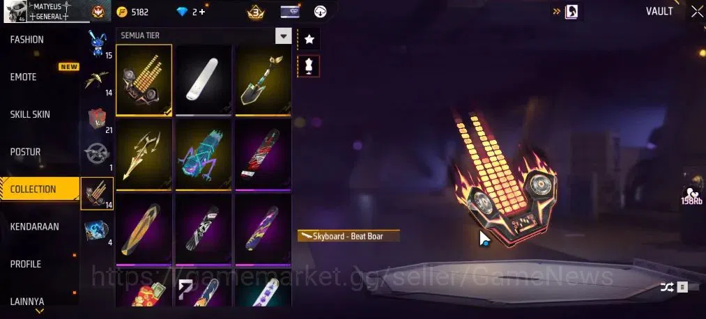 Free Fire Accounts Indonesia|M1887 Sterling Conqueror Lv5+Hand Of Hop image 12