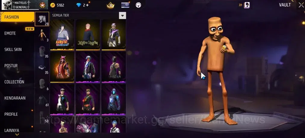 Free Fire Accounts Indonesia|M1887 Sterling Conqueror Lv5+Hand Of Hop image 7