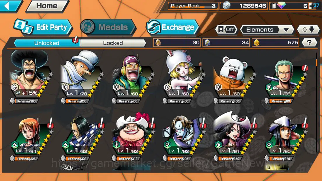 One Piece Bounty Rush Accounts Global|4 EX|TFE Marshal D.Teach ,GP Edward Newgate image 6