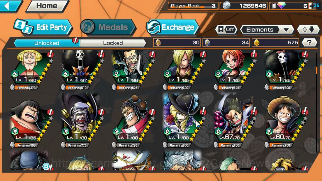 One Piece Bounty Rush Accounts Global|4 EX|TFE Marshal D.Teach ,GP Edward Newgate image 7