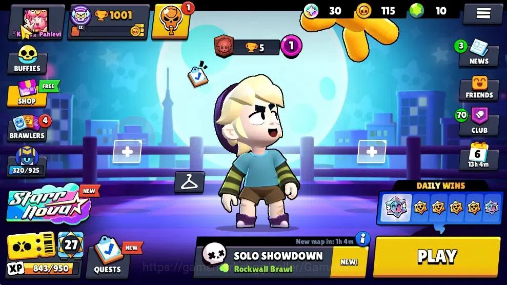 Brawl Stars Accounts 1001 Trophy|13 Brawlers 2 Max Lv [Nita,Shelly]|1 Epic Skins 1 SR|2 Buffies|CN On|Take Email|BRS968 2