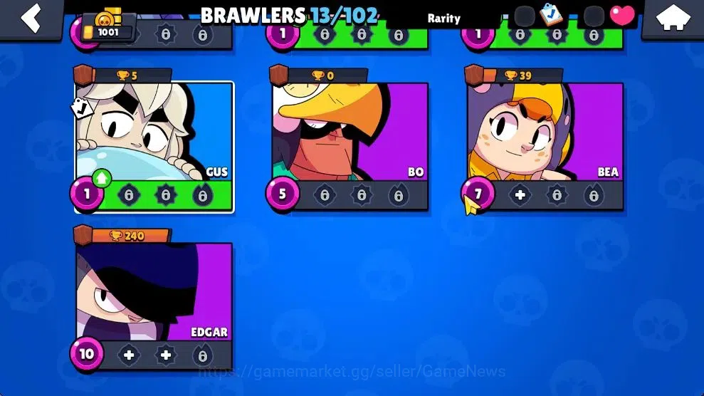 Brawl Stars Accounts 1001 Trophy|13 Brawlers 2 Max Lv [Nita,Shelly]|1 Epic Skins 1 SR|2 Buffies|CN On|Take Email|BRS968 5