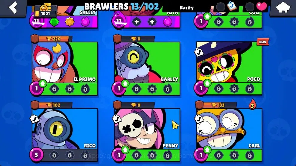Brawl Stars Accounts 1001 Trophy|13 Brawlers 2 Max Lv [Nita,Shelly]|1 Epic Skins 1 SR|2 Buffies|CN On|Take Email|BRS968 6