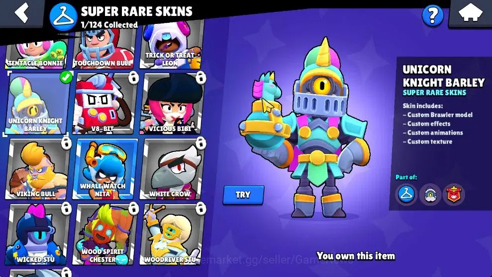 Brawl Stars Accounts 1001 Trophy|13 Brawlers 2 Max Lv [Nita,Shelly]|1 Epic Skins 1 SR|2 Buffies|CN On|Take Email|BRS968 8