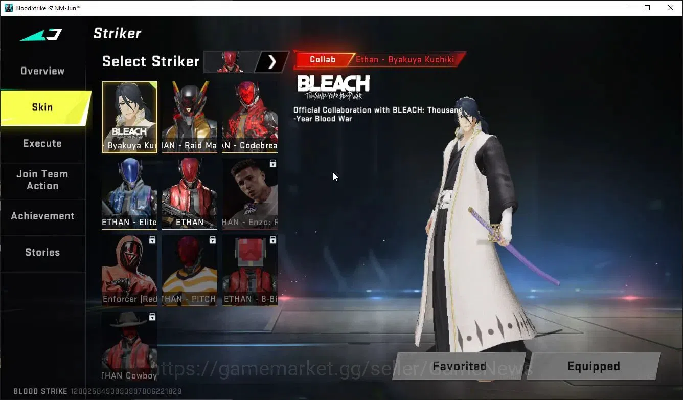 Blood Strike Accounts ASIA|Collab 7DS Karl98,BLEACH Byakuya,EVA Katya,SC image 3
