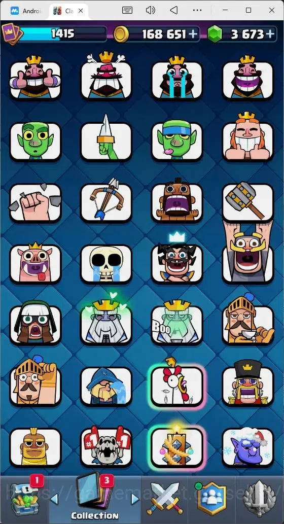 Clash Royale Accounts Mobile |Trophy 11000|2 Hero Cards1|10 Evo|7 Champ| image 10