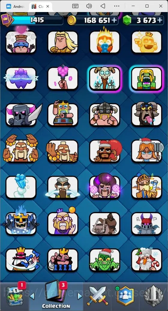 Clash Royale Accounts Mobile |Trophy 11000|2 Hero Cards1|10 Evo|7 Champ| image 11