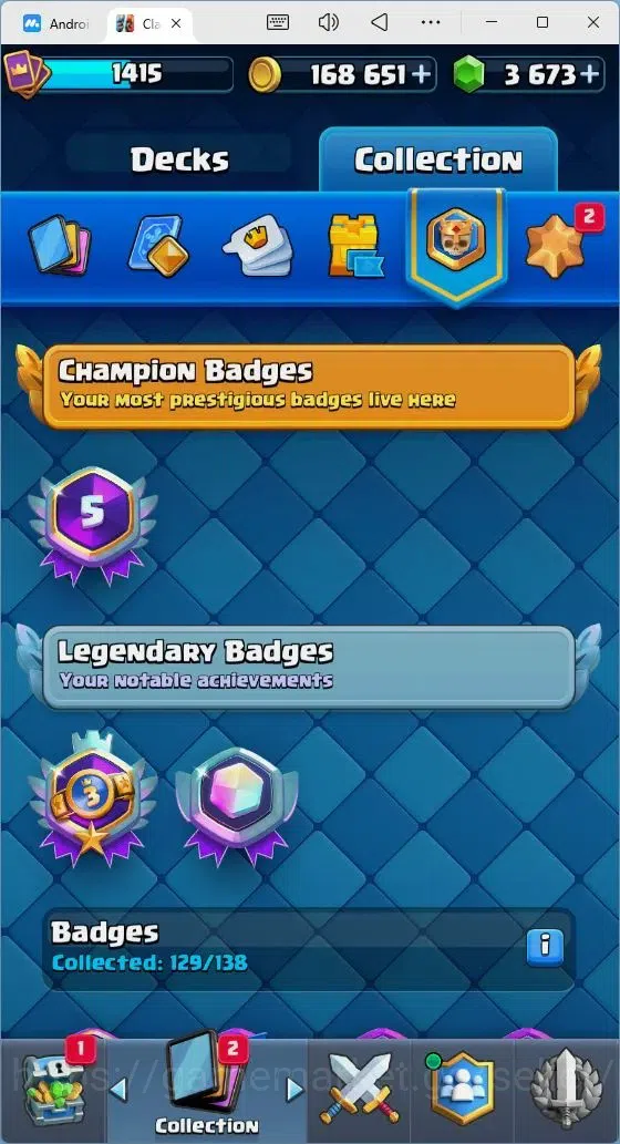 Clash Royale Accounts Mobile |Trophy 11000|2 Hero Cards1|10 Evo|7 Champ| image 14