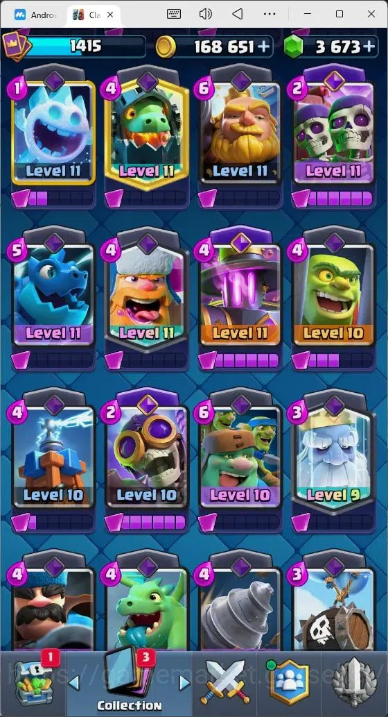 Clash Royale Accounts Mobile |Trophy 11000|2 Hero Cards1|10 Evo|7 Champ| image 6