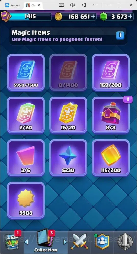 Clash Royale Accounts Mobile |Trophy 11000|2 Hero Cards1|10 Evo|7 Champ| image 8