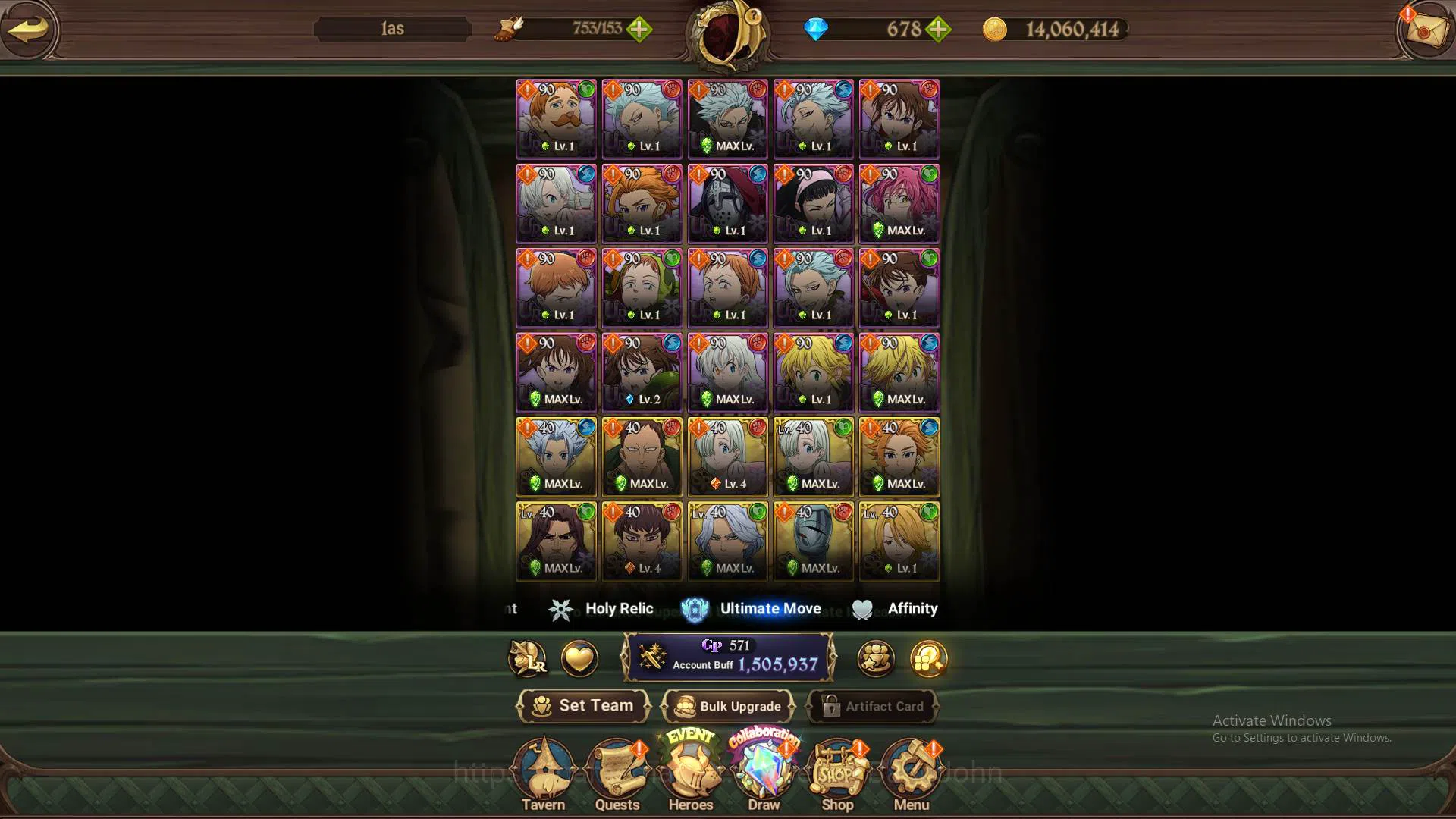 The Seven Deadly Sins: Grand Cross Accounts ASIA|1.5M CC|DM 678|Collab Rem Re-zero|LR Helbram| image 7