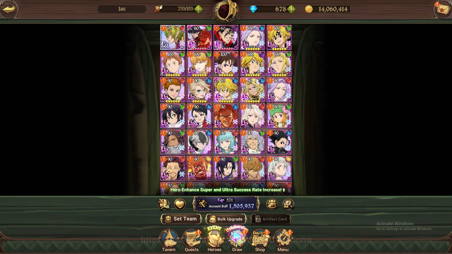 The Seven Deadly Sins: Grand Cross Accounts ASIA|1.5M CC|DM 678|Collab Rem Re-zero|LR Helbram| image 9