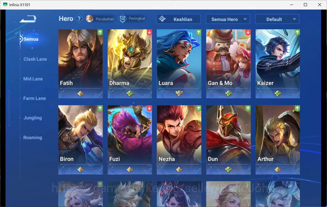 Honor of Kings Accounts GLOBAL | HERO 110, SKIN 106 LEGEND LIXIN, LEGEND L image 4