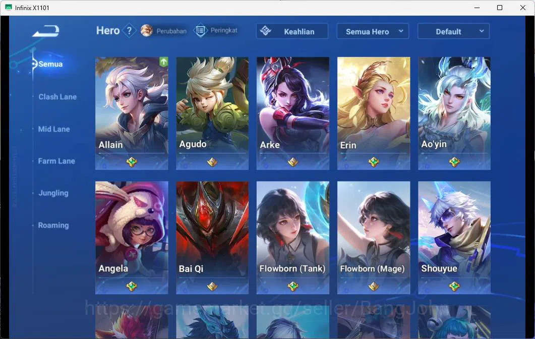 Honor of Kings Accounts GLOBAL | HERO 110, SKIN 106 LEGEND LIXIN, LEGEND L image 5