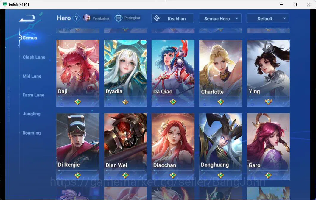 Honor of Kings Accounts GLOBAL | HERO 110, SKIN 106 LEGEND LIXIN, LEGEND L image 7