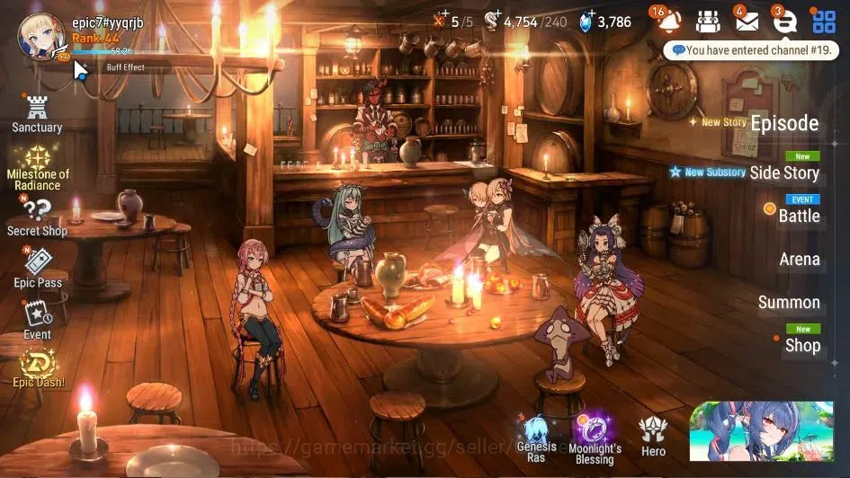 Epic Seven Accounts High-End Global UnVerif|7 ML(Rhiana&LuciLR Krau,BHwayoung,LW Peira,,Etc)+Ab Fumyr,Setsuka,etc|PoH+Bless 1