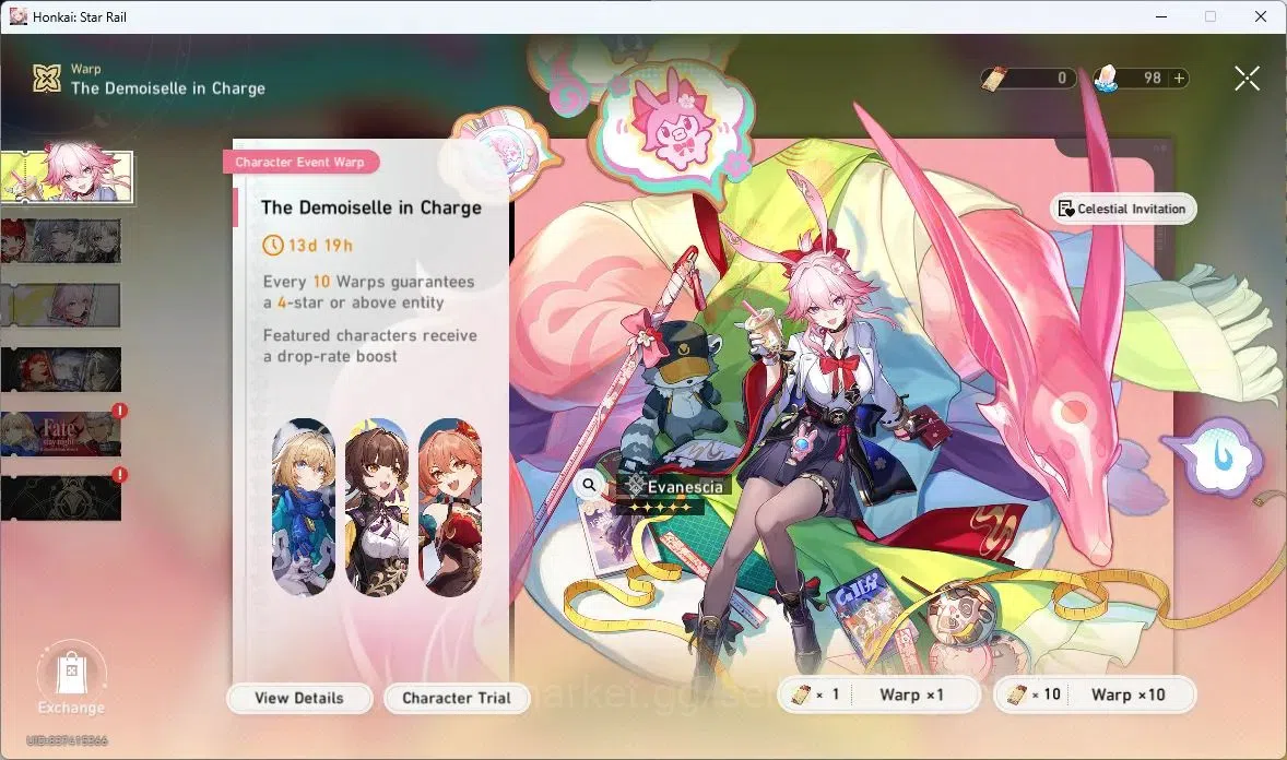 Honkai Star Rail Accounts ASIA | TL 66 | Castorice+Sign | Evernight+Sign | C image 10