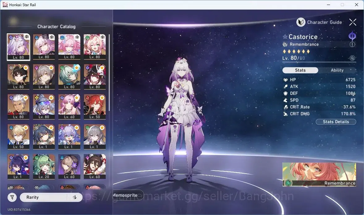 Honkai Star Rail Accounts ASIA | TL 66 | Castorice+Sign | Evernight+Sign | C image 19