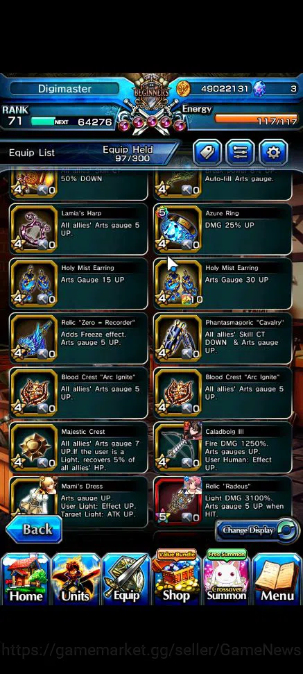 Grand Summoners Accounts Global|Rank 71|38 RGB|12 Ascend|EmiyaTW,AkemiTW,Su image 11