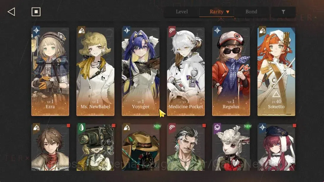 Reverse: 1999 Accounts Midgame GLOBAL|Lv51|19(*6Crew)(6Limit)|[PaperHeronP5,LiangYue,Sentinel]+Psy[Anjo Nala,Lucy,Jiu 6