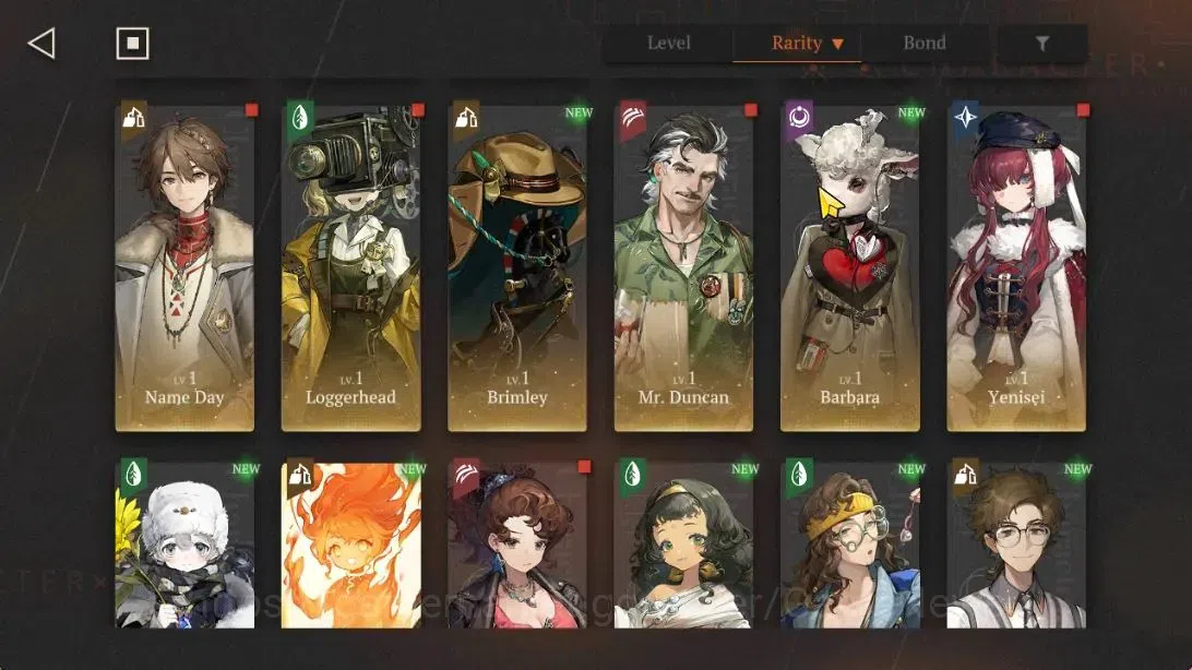 Reverse: 1999 Accounts Midgame GLOBAL|Lv51|19(*6Crew)(6Limit)|[PaperHeronP5,LiangYue,Sentinel]+Psy[Anjo Nala,Lucy,Jiu 7