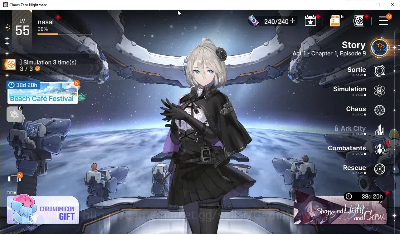 Chaos Zero Nightmare Accounts GLOBAL Lv 55| 8 SSR (Arabella M2)+Sign Fei,Rita M1,Yuki,Hugo,Veronica,Magna,Mei Lin|Selector 1