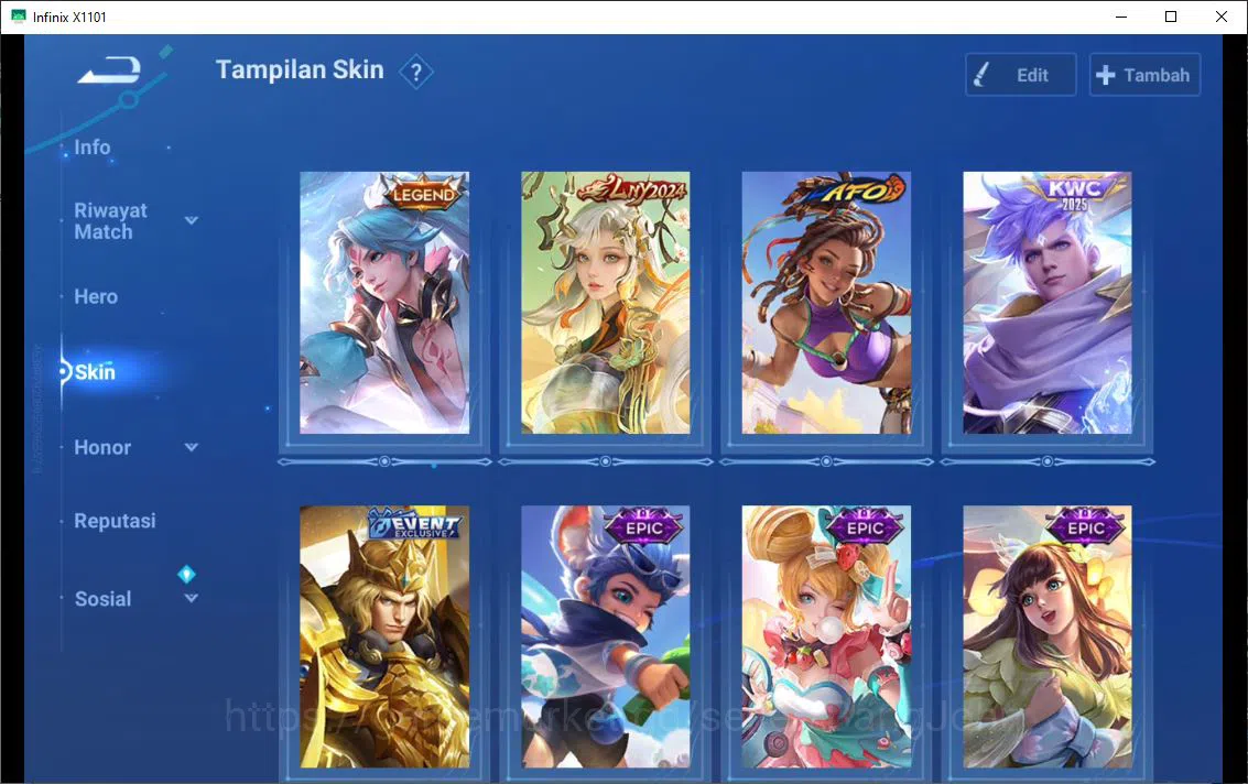 Honor of Kings Accounts GLOBAL|90H|71S|LG=ALLAIN|LNY=DA QIAO|AFO=MAYENE|KW image 5