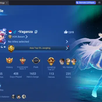 Honor of Kings Accounts Others Global|113H 231S|JJK Gojo|Flawless Frozen|4 Precious Collab|Precious Sun Ce|2 Blessed|1 LNY|1
