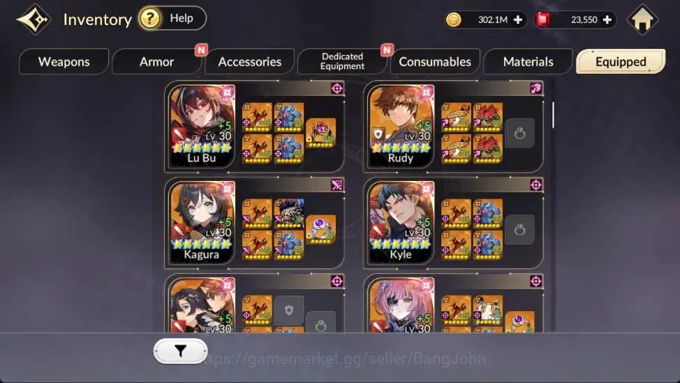 Seven Knights Re:Birth Accounts Global|FullEX5(Melia,Fai,Rosie,Juri,Gelidus)24TC6( image 10