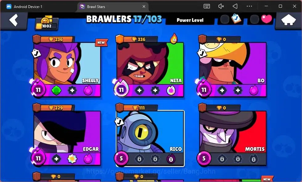 Brawl Stars Accounts Global | 1002 Thropy |17 Brawler|4 Max Hypercharge image 5