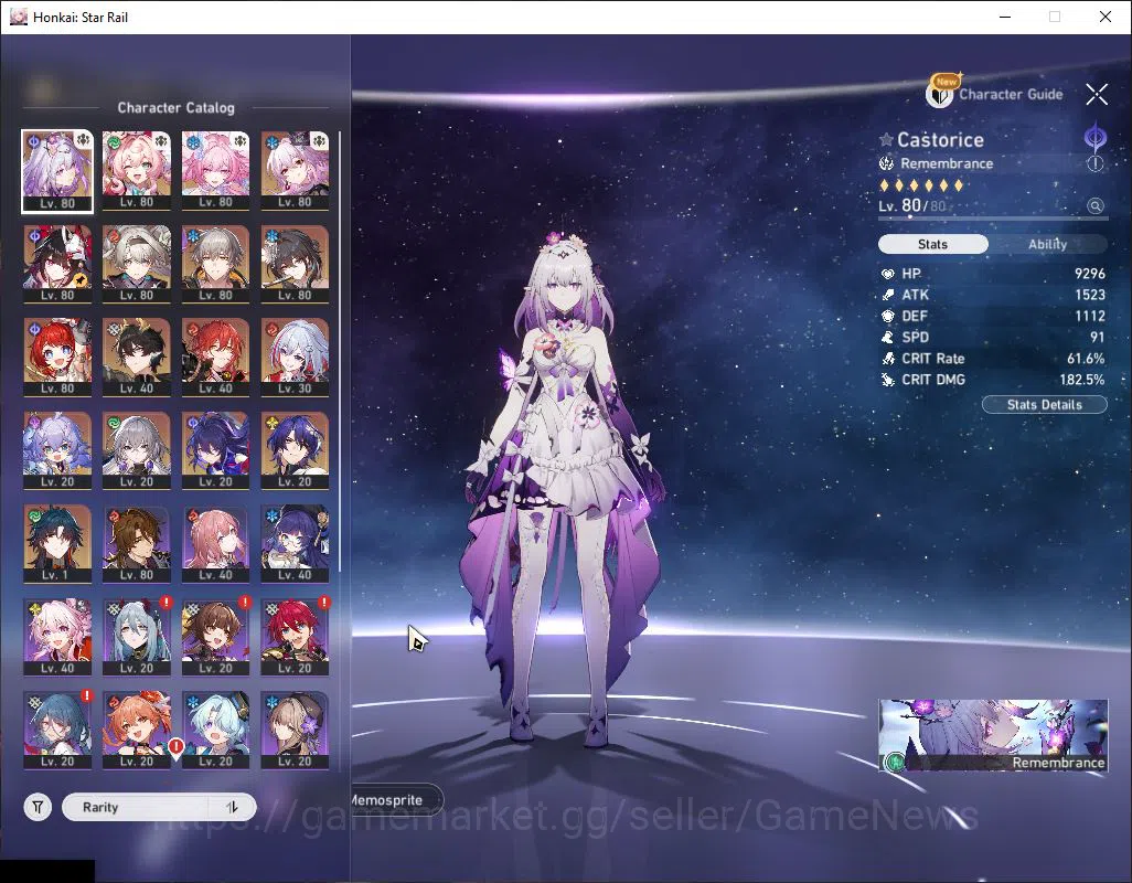 Honkai Star Rail Accounts Asia|TL 66|Casto Prem Team+2 Sign|11 Limited|Firef image 4