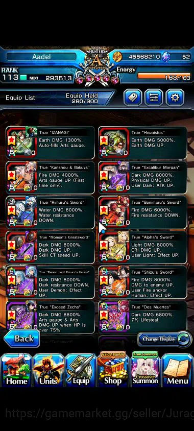 Grand Summoners Accounts Global|Rank 113|17 Ascend |[,MomonTW,AlphaTw,DLS R image 4