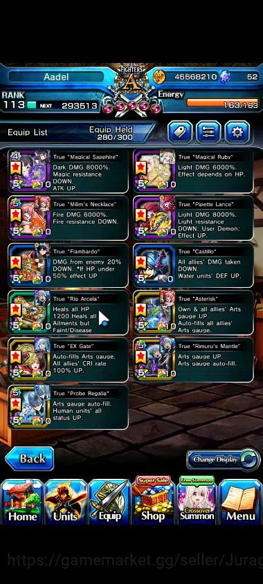 Grand Summoners Accounts Global|Rank 113|17 Ascend |[,MomonTW,AlphaTw,DLS R image 7