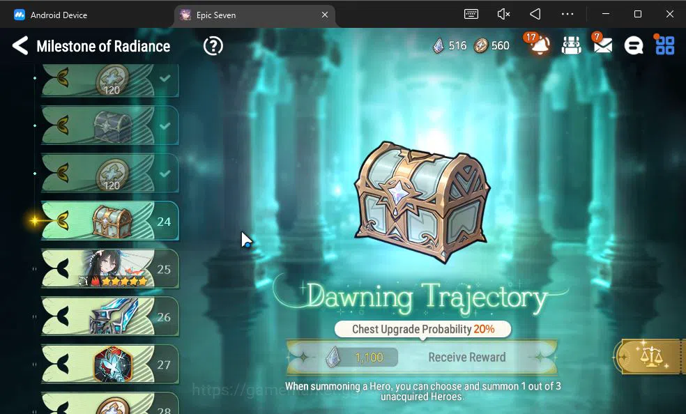 Epic Seven Accounts GBL Unverif|New Era|5 ML (Belian,E Ilynav,US Choux image 7