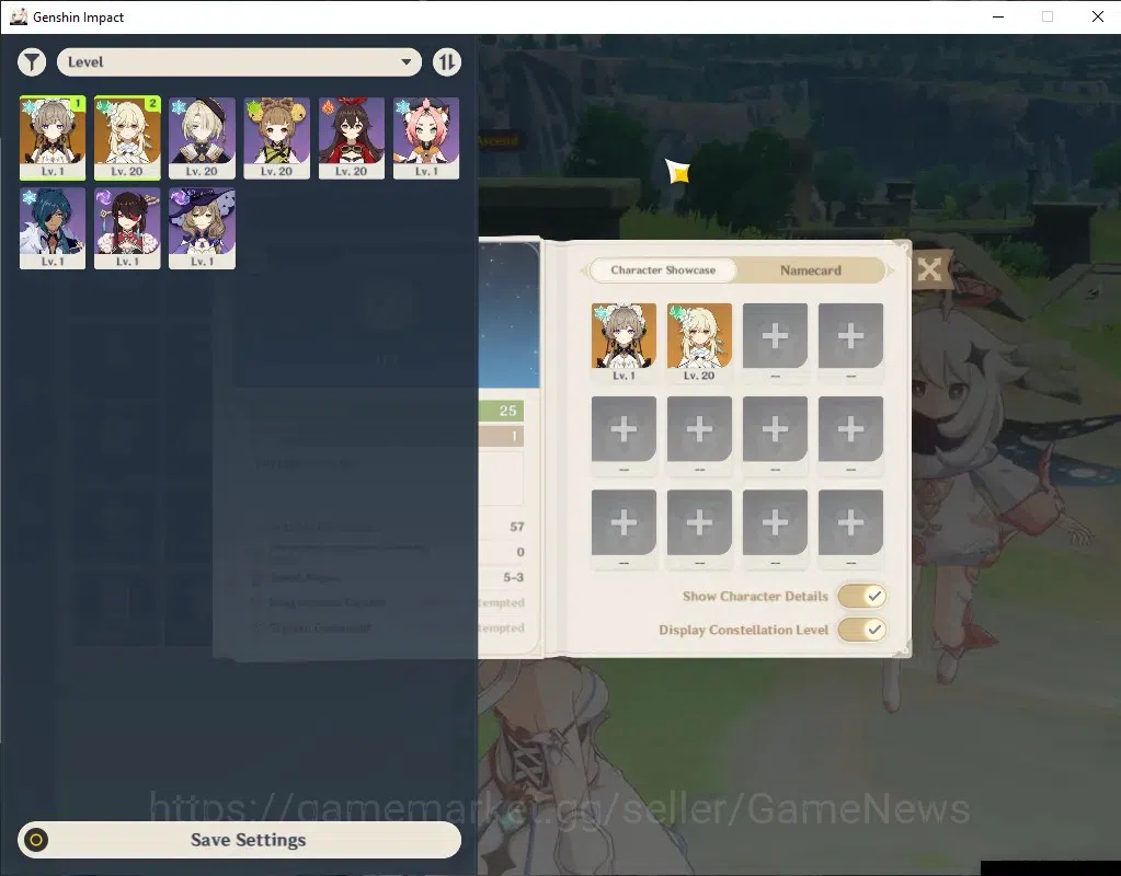 Genshin Impact Accounts Starter ASIA | AR 25 | 1 Limited (Sandrone) | Low Main Quest | All Unset | Female MC | Take Mail 1