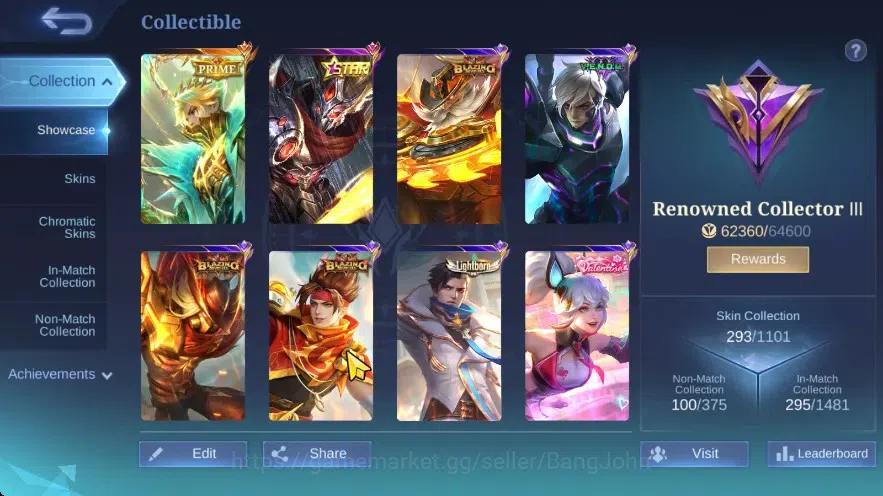 Mobile Legends: Bang Bang Accounts GLOBAL| Hero 132 Skin 293, ANN Haya, PRIME GR, VAL image 11