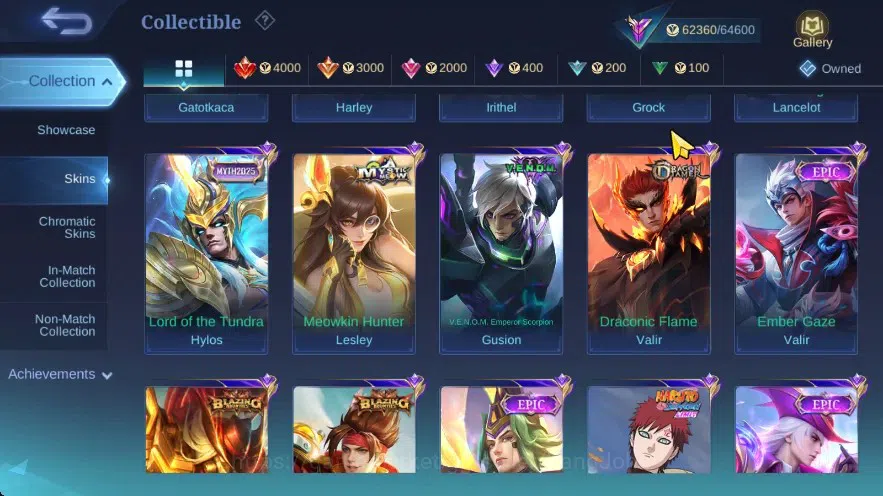 Mobile Legends: Bang Bang Accounts GLOBAL| Hero 132 Skin 293, ANN Haya, PRIME GR, VAL image 5