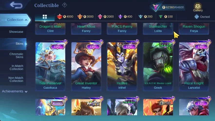 Mobile Legends: Bang Bang Accounts GLOBAL| Hero 132 Skin 293, ANN Haya, PRIME GR, VAL image 6