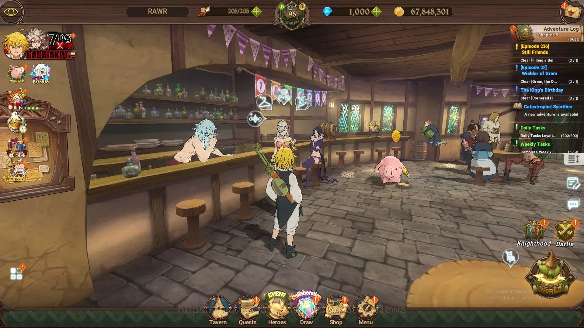 The Seven Deadly Sins: Grand Cross Accounts Global|6,1M CC|1K DM+139 LS|8 LR+8 UR+Many Colab|N image 1