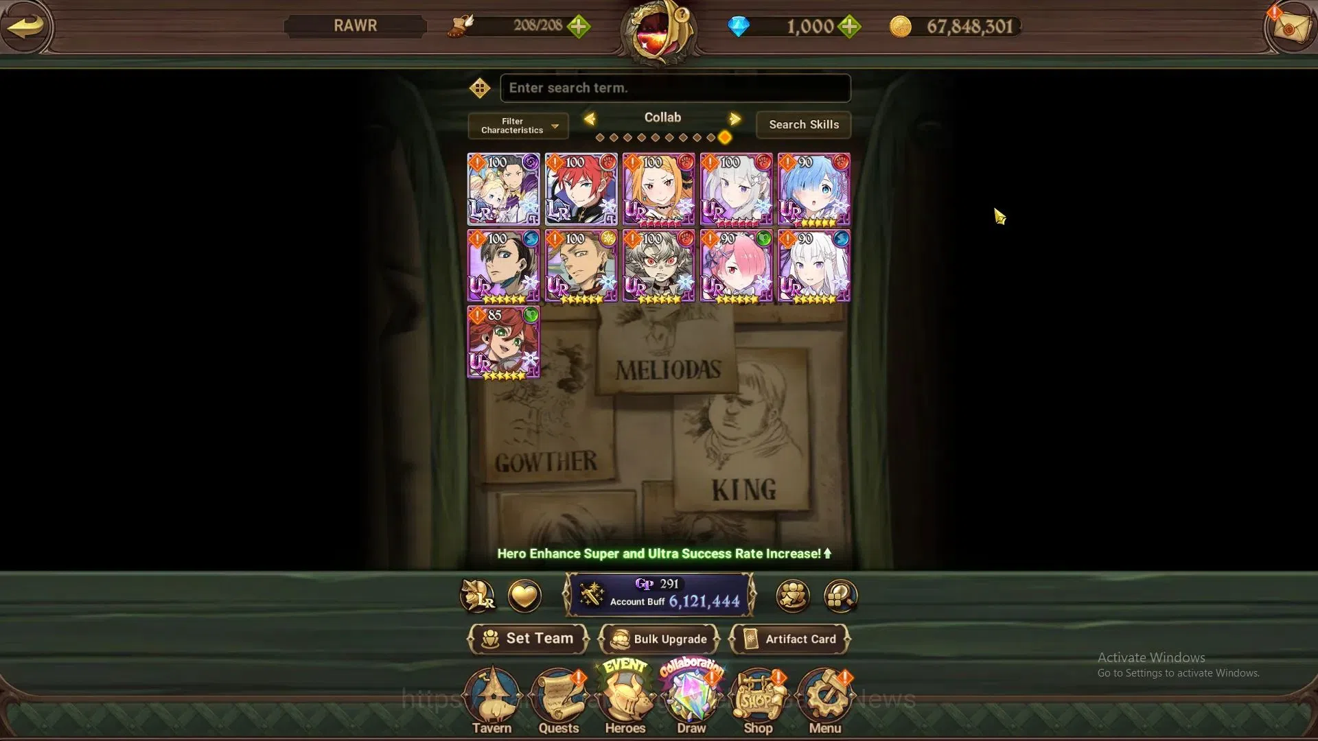 The Seven Deadly Sins: Grand Cross Accounts Global|6,1M CC|1K DM+139 LS|8 LR+8 UR+Many Colab|N image 4