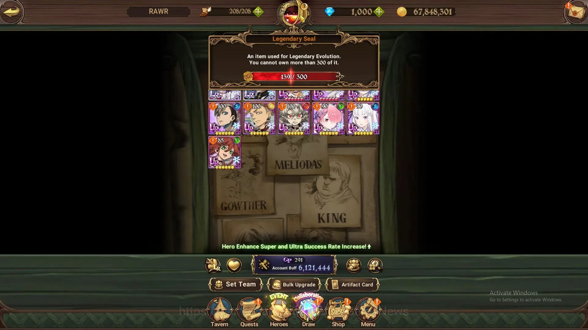 The Seven Deadly Sins: Grand Cross Accounts Global|6,1M CC|1K DM+139 LS|8 LR+8 UR+Many Colab|N image 5