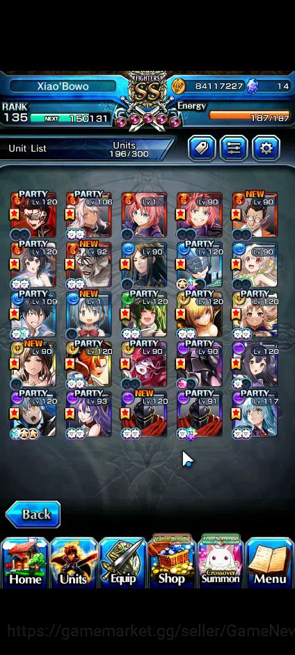 Grand Summoners Accounts Mid-Game Global|Rank 135|1 Sp.Art|25 Ascend|InumutaTW,Summer MiyuTW,ToumaTW,SayakaTW,DL 6